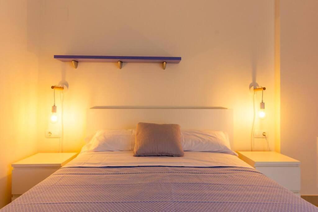 Alboraya Apartamento Con Vista Al Mar Y Piscina Valensiya Dış mekan fotoğraf