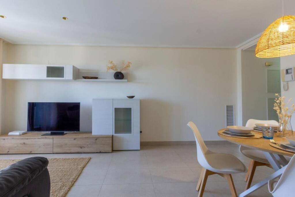 Alboraya Apartamento Con Vista Al Mar Y Piscina Valensiya Dış mekan fotoğraf